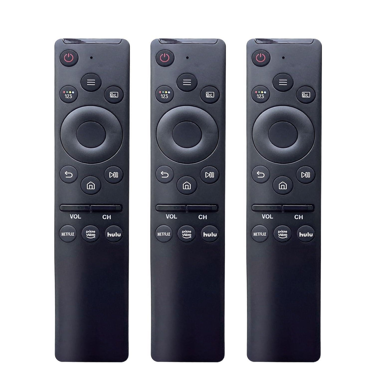 VTINVAN Samsung remote 3-pack front view showing universal compatibility and backup convenience.