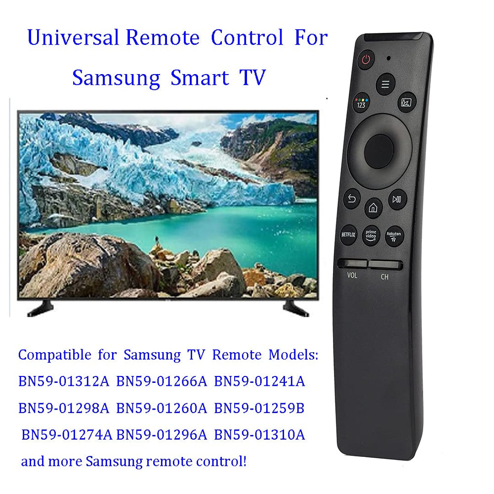 vtinvan Samsung TV remote back view shows battery compartment for easy replacement.
