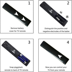 vtinvan Samsung TV remote compatibility chart highlights support for 2015-2024 models.