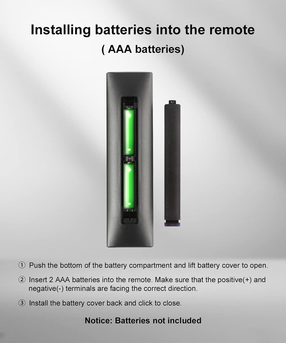 Vtinvan remote battery-insertion view highlights simple, no-programming startup