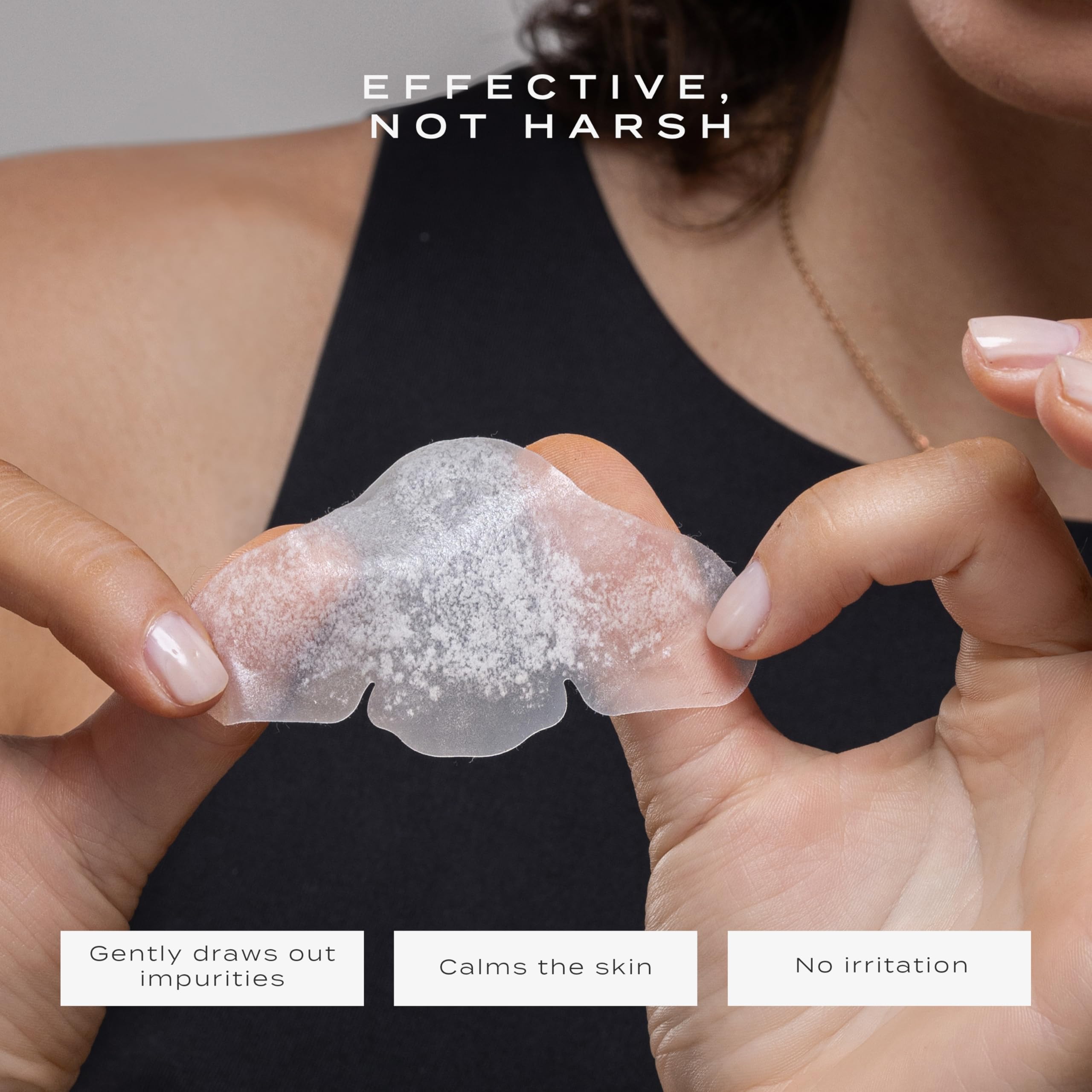 Vue Nose Patches remove cleanly without pulling on skin.