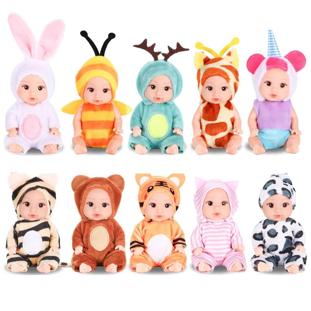 Vueos mini doll in bee outfit for imaginative play