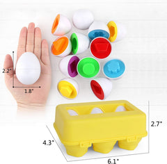 VUIYA egg puzzle with holes and pegs supports fine motor skills.