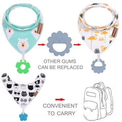 Vuminbox baby bandana bib adjustable snaps ideal from newborn to toddler