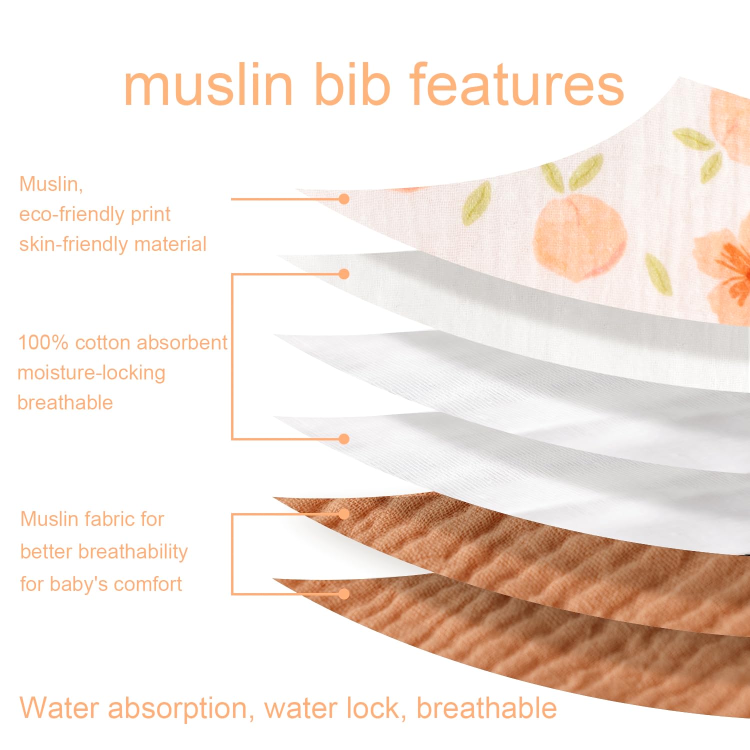 Vuminbox bibs on baby during nap time, comfortable and absorbent.