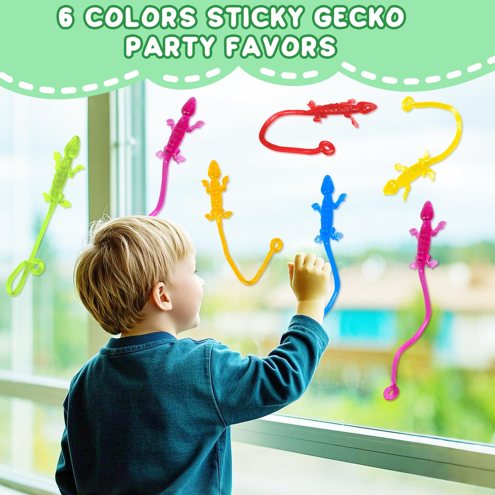 Vunrahsg Sticky Gecko Toy 5-7 inch size supports hands-on play.