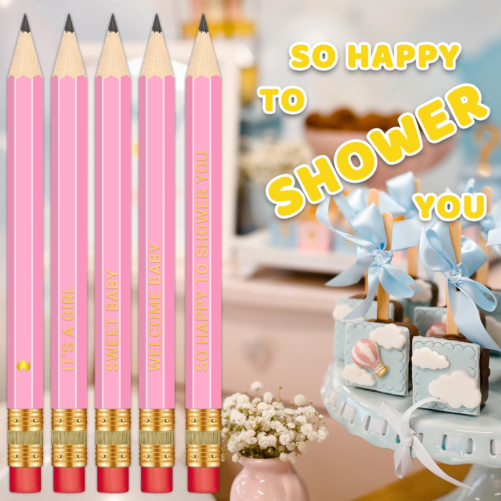 Ideal for name games and activities during baby showers.
