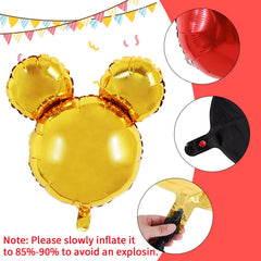 Vuzvuv 24in foil mouse balloon adds festive drama to birthdays and baby showers