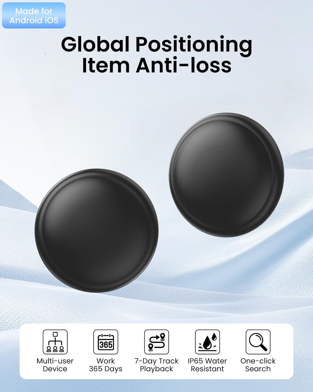 VVyL SeekTag app interface displaying real-time location on mobile.
