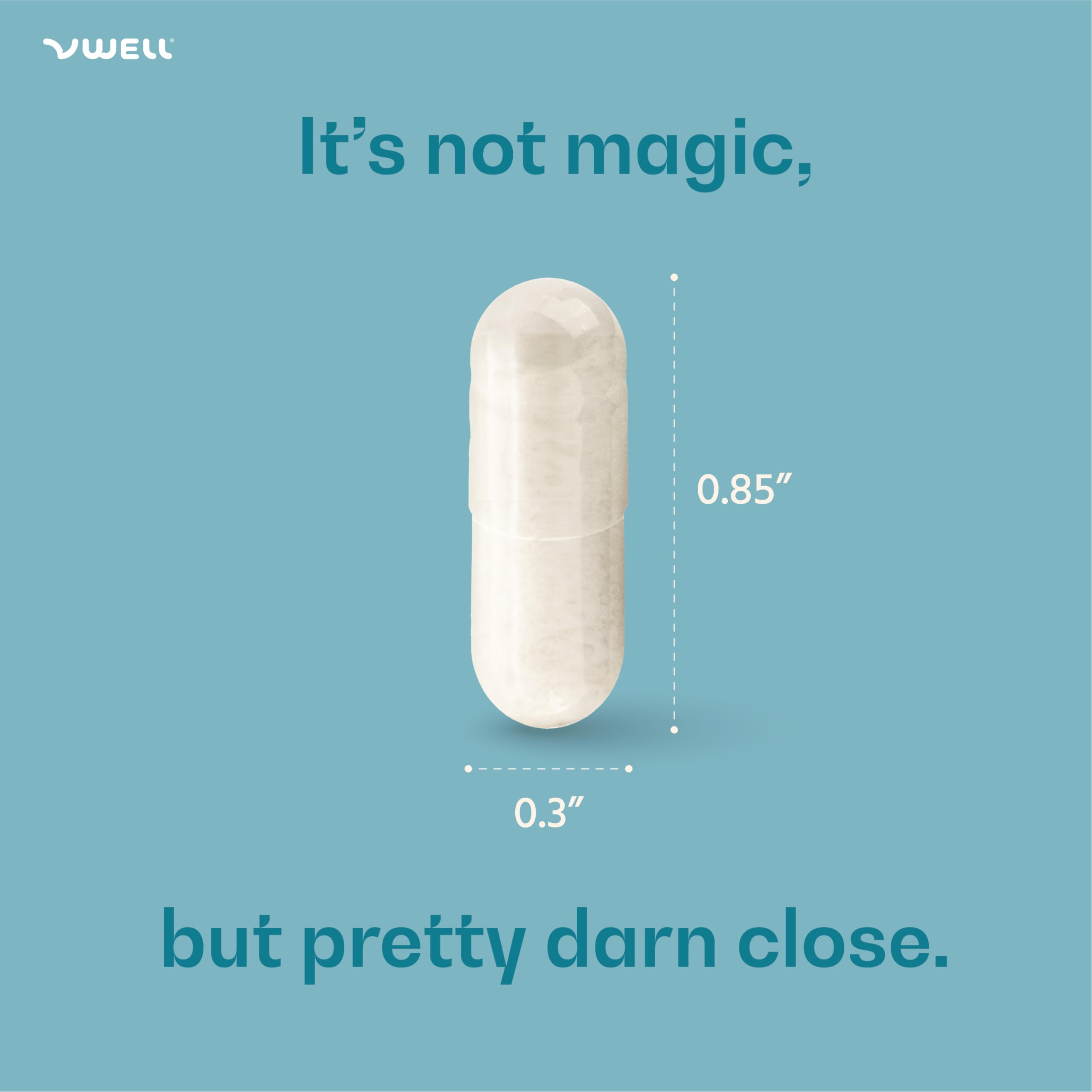 VWELL boric acid vaginal suppositories 600mg dosage shown for pure, single-ingredient care.