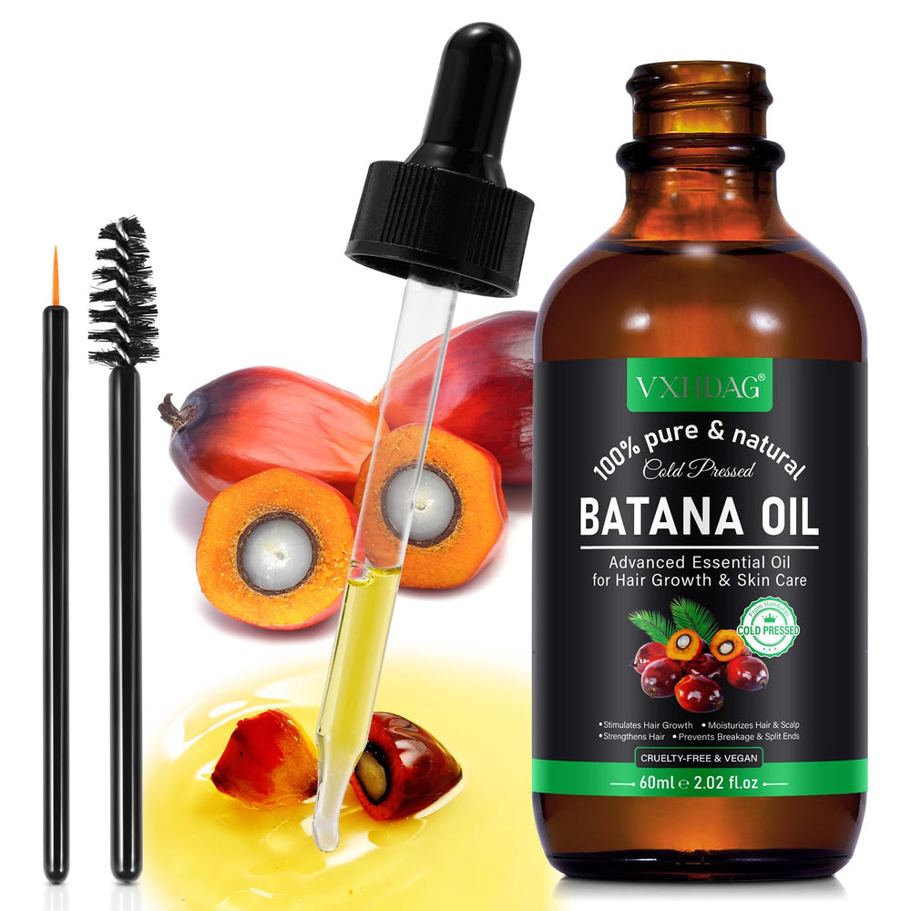 VXHDAG Batana Oil in hand signaling easy daily use