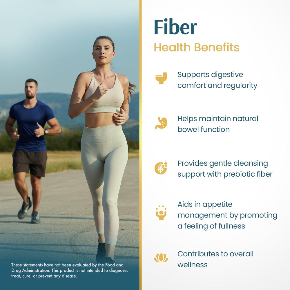 Vykee Nutrition Advanced Fiber Complex capsules in hand, convenient daily fiber routine
