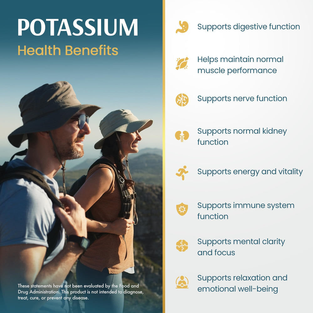 Vykee Nutrition Potassium Citrate capsules pouring shot suggests easy daily intake