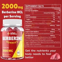 Vylarithonixa Berberine Gummies pour into hand, convenient daily supplement