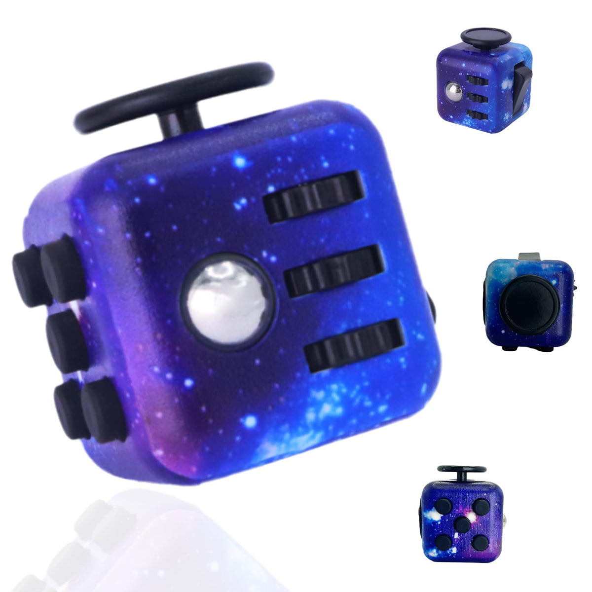 VYOTP fidget cube with push button for focused work and quiet relief