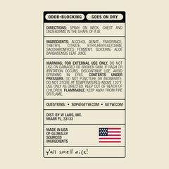 Close-up of W Jake Paul Original label highlighting clean design and features