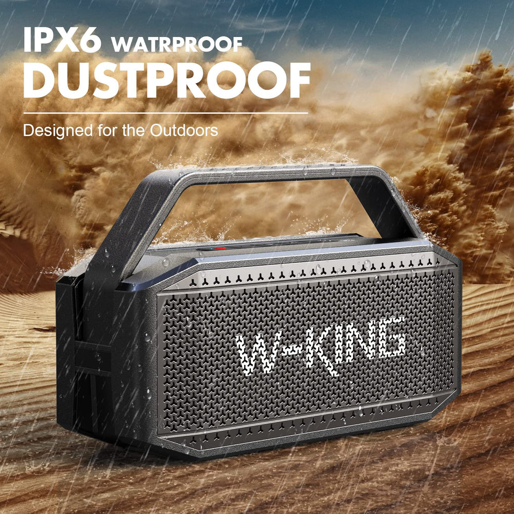 W-KING rear passive bass radiator boosts deep bass