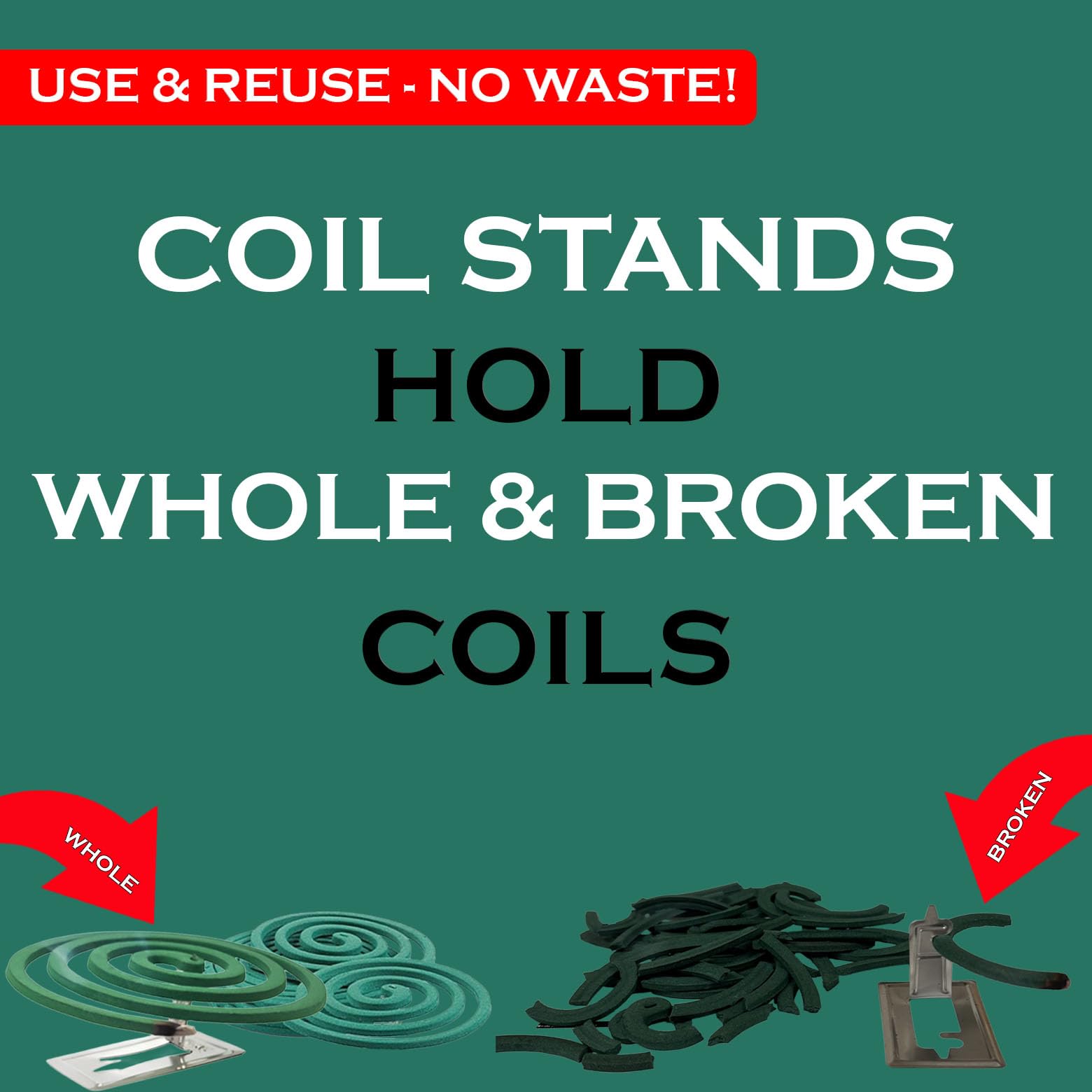 W4W mosquito coil-in-use shows coils deployed around seating area.