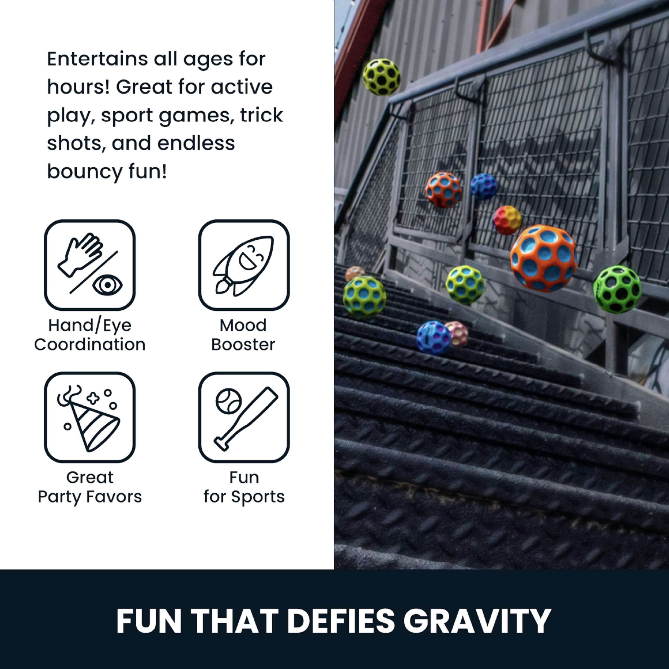 Moon Ball 2 Pack performing trick shots and bounces.