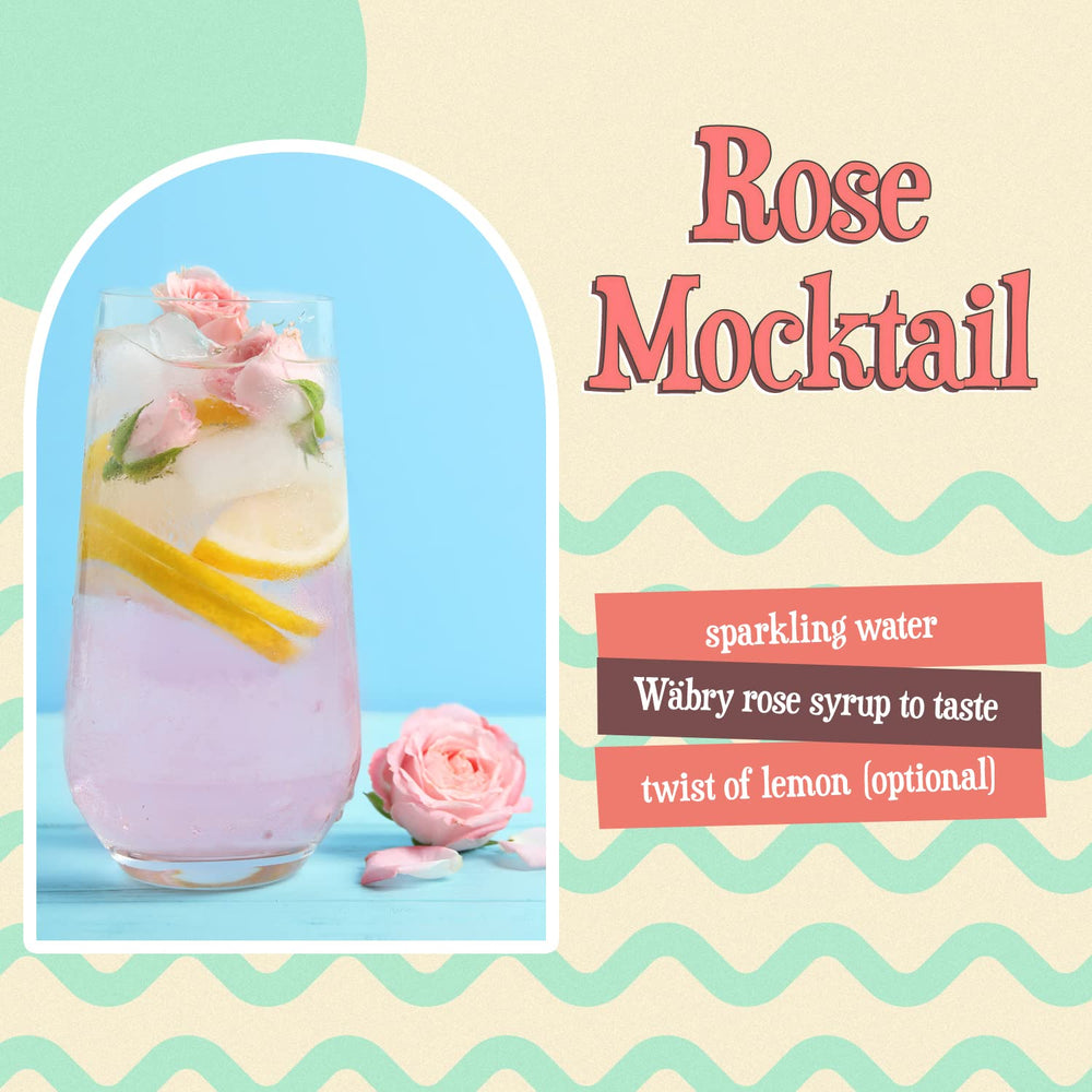 Wäbry Organic Rose Syrup shaved ice creates a dye-free, fragrant treat.