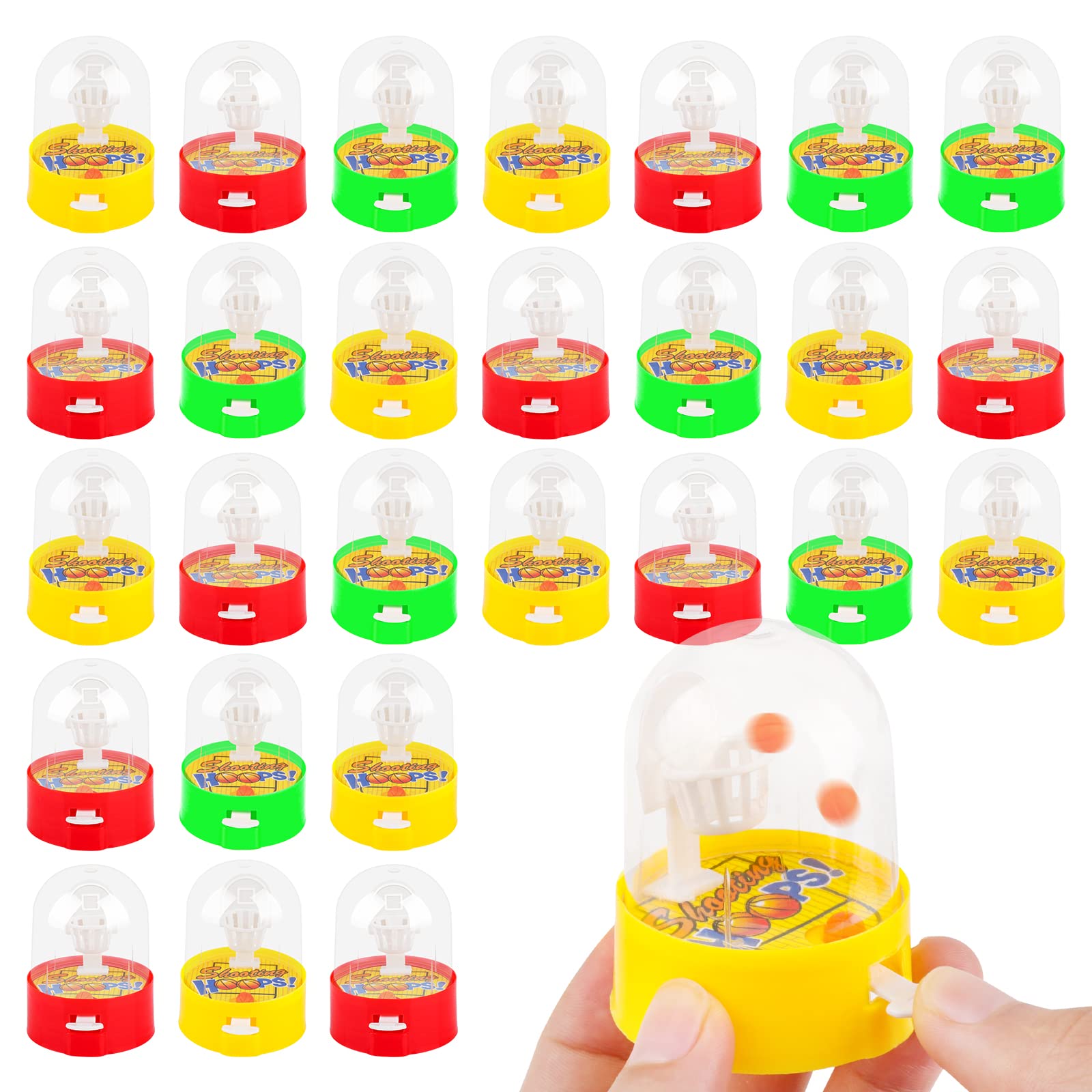Waenerec mini basketball package showing durable, pocket-sized party favors for kids' playtime.