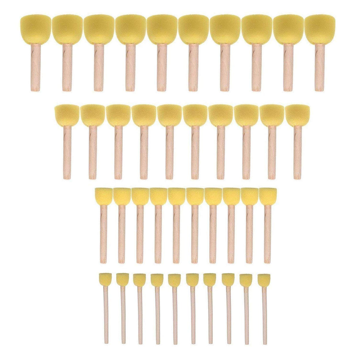 WAFJAMF round sponge brush set in packaging for kids' crafts.