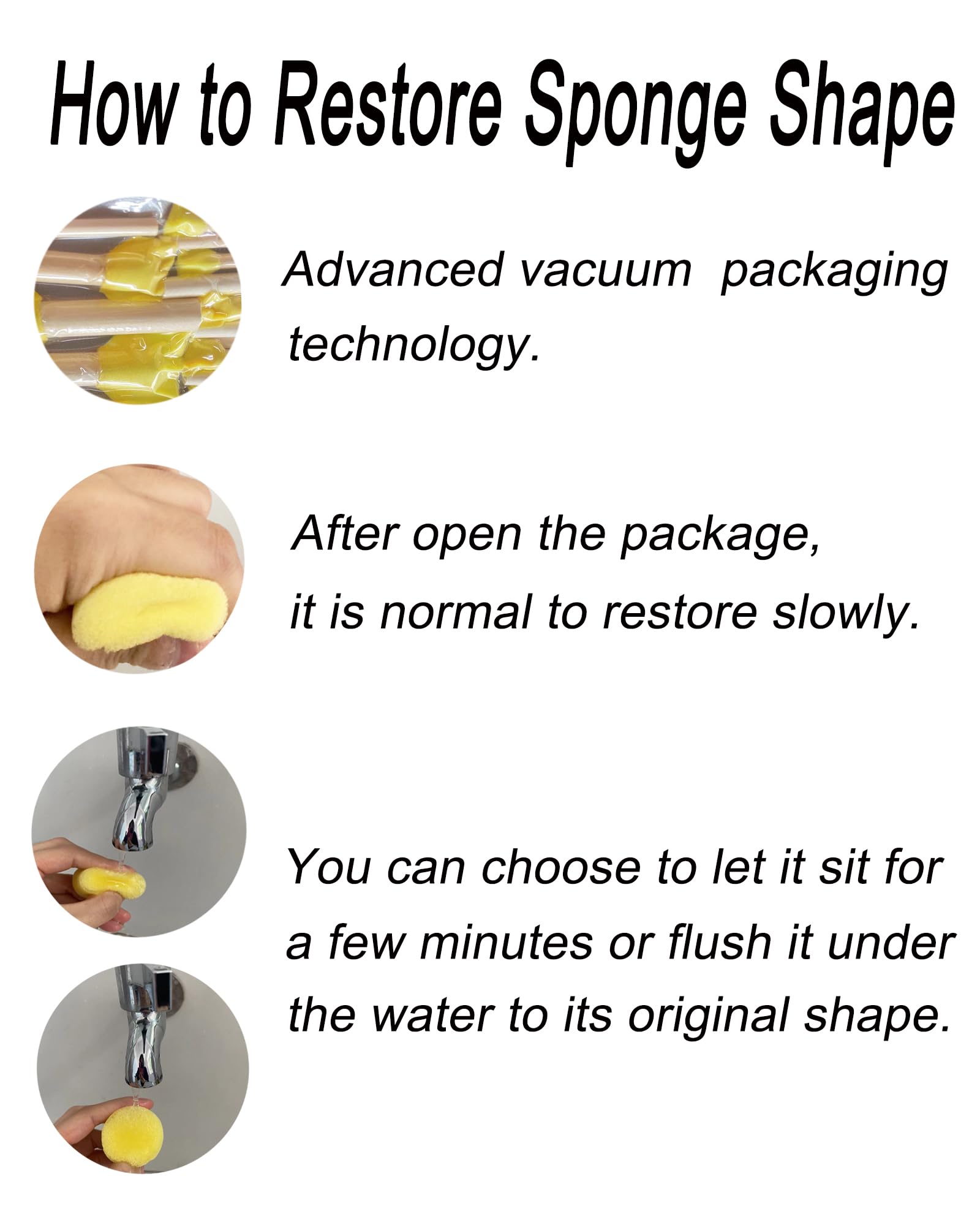 WAFJAMF reusable and washable sponge brushes for crafts.