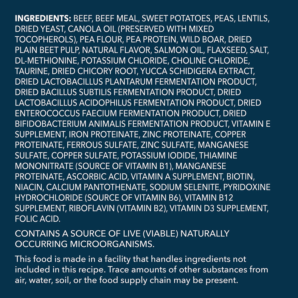Wag Dry Dog Food grain-free label communicates no added grains for dogs.
