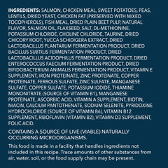 WAG packaging emphasizes grain-free formula with no added grains or preservatives.
