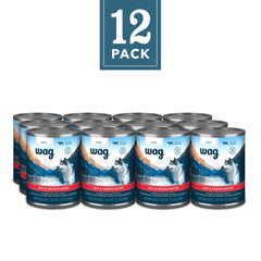 WAG Pate easy-pull-tab can, quick access for feeding moments.