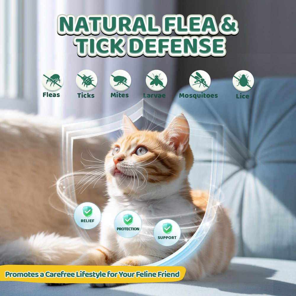 Wagmee cat flea tick chews probiotic formula on label.