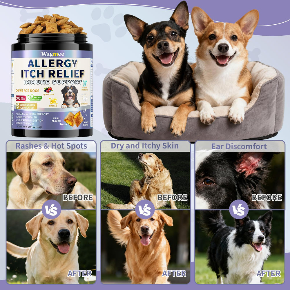 Wagmee chews aiding paw and ear comfort