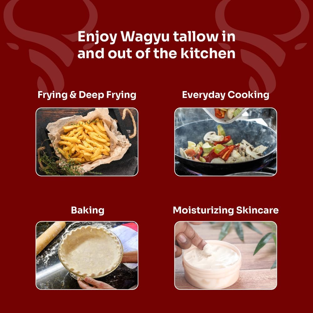 Wagyurepublic tallow for frying with high smoke point