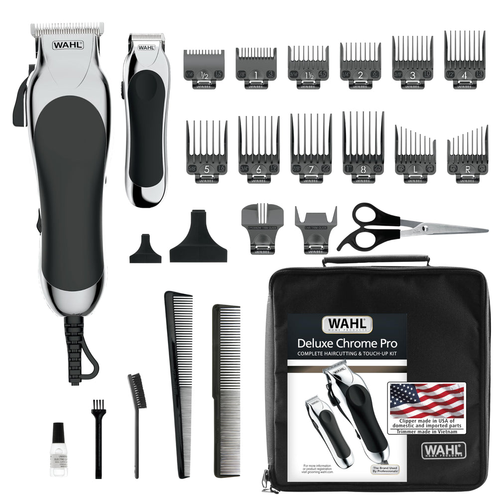 Wahl Chrome Pro clipper for precise at-home grooming and professional results