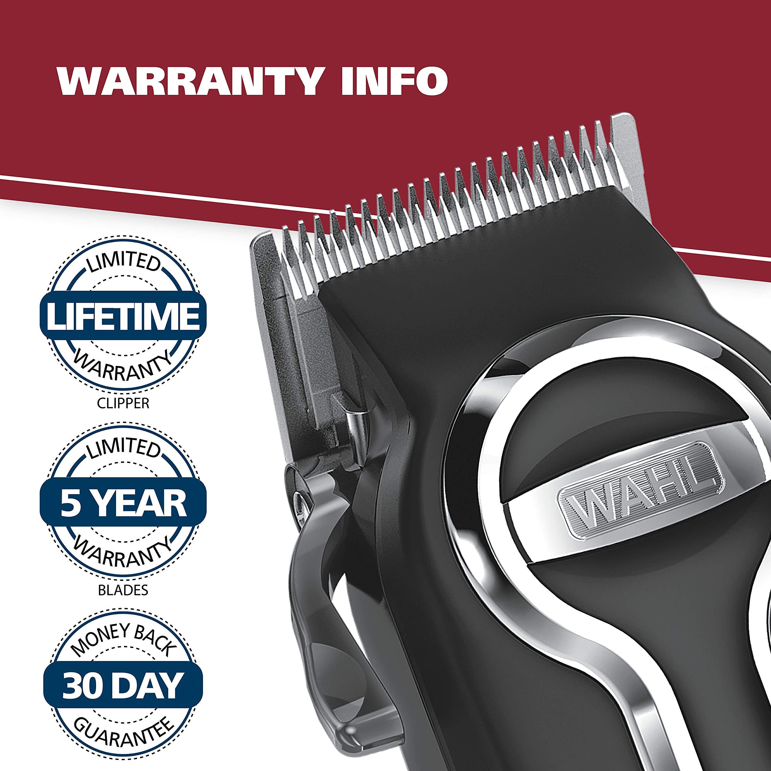 Wahl Elite Pro cape bib protects clothing during trims.