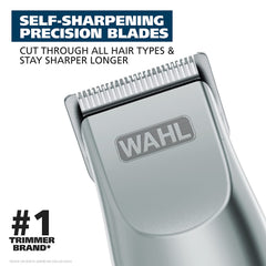 Wahl Groomsman ergonomic handle with soft grip for comfortable trimming.