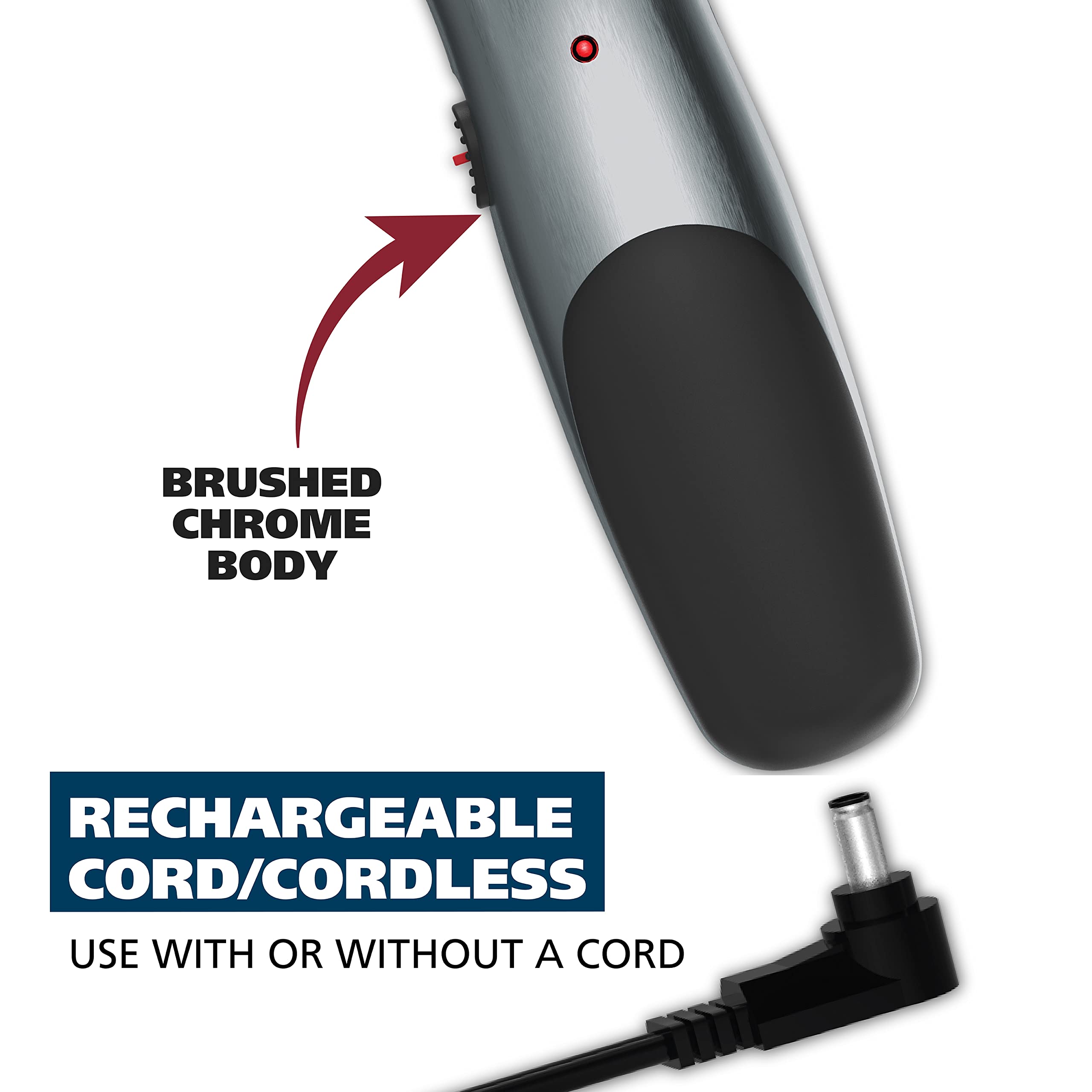 wahl groomsman cordless and corded operation demonstrates travel-friendly flexibility