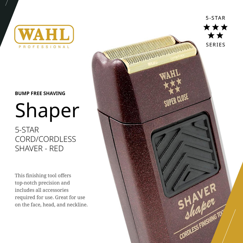 Wahl Professional 5 Star Series gold foil closeup highlighting ultra-close shave