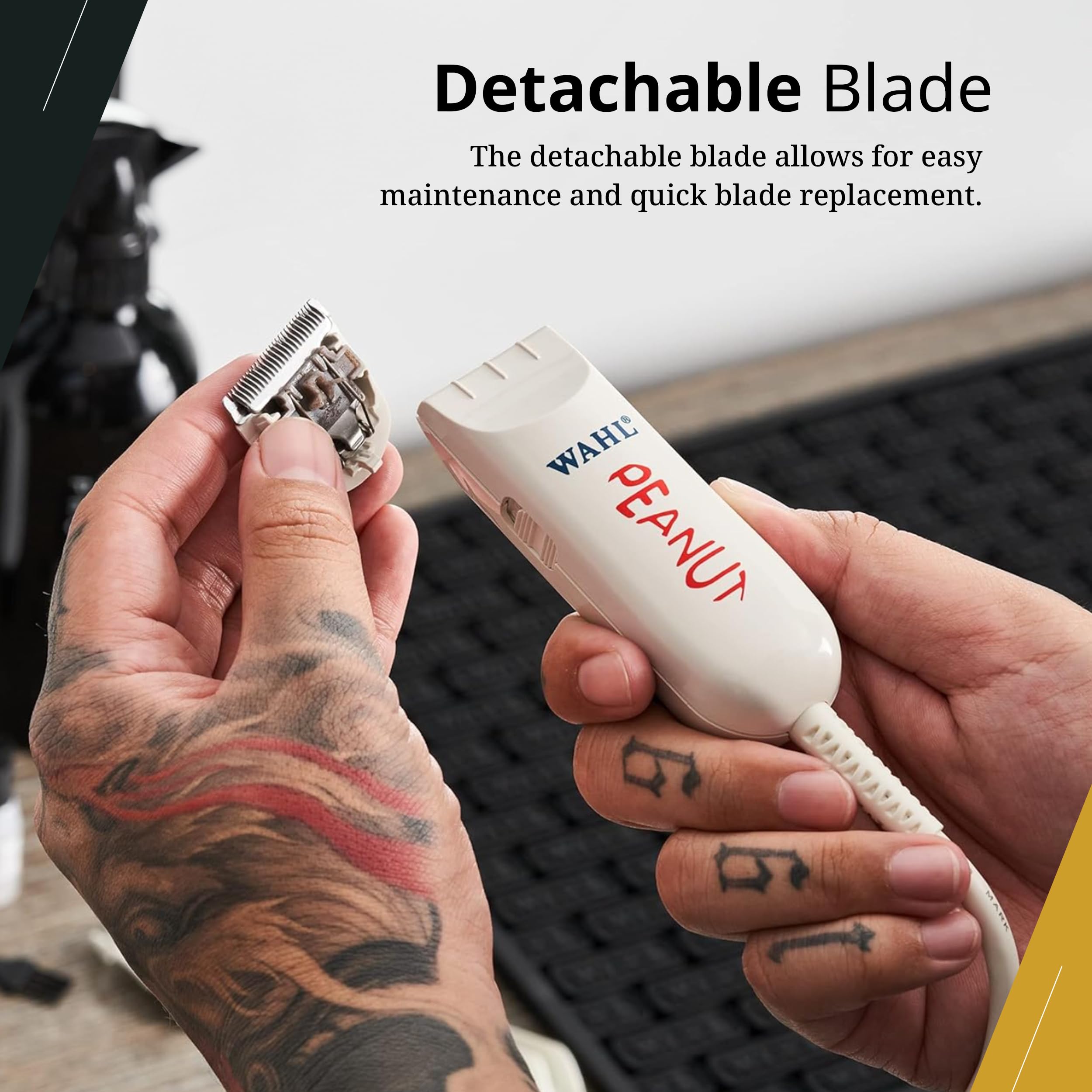 Complete kit with guides and oil supports versatile grooming tasks