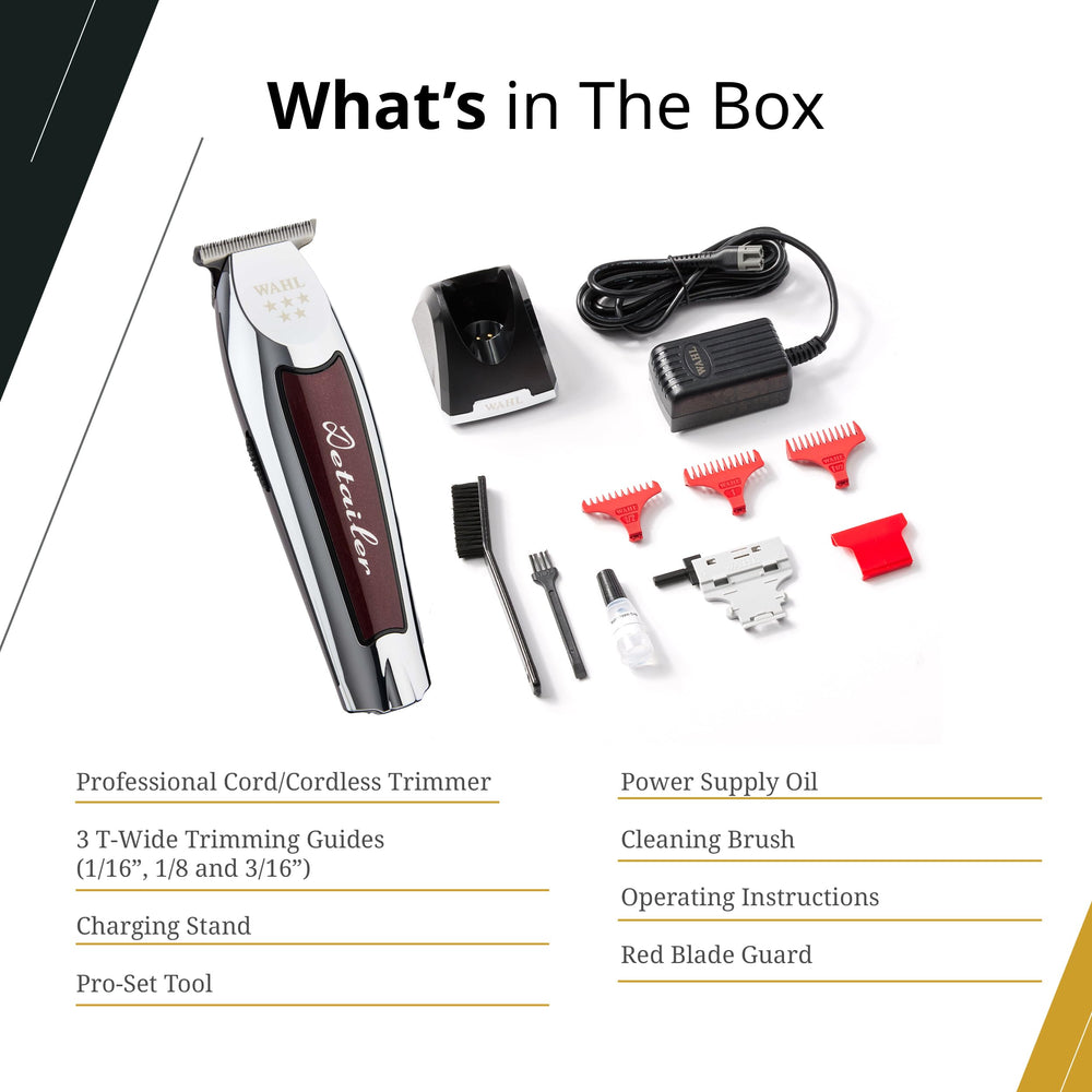 Wahl Professional cordless detailer Li T Wide with ergonomic grip for precise control