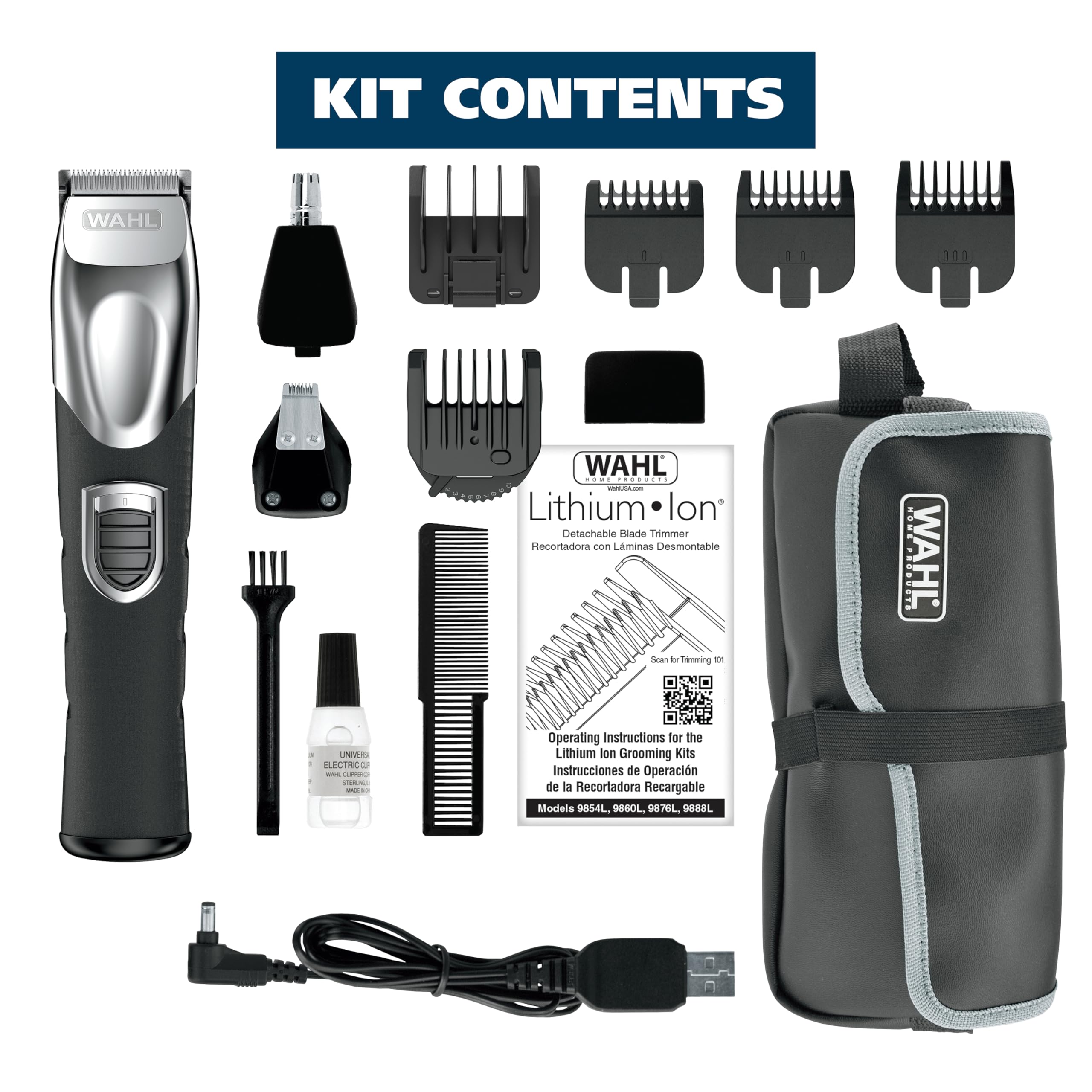 Wahl quick-charge feature for fast power on demand