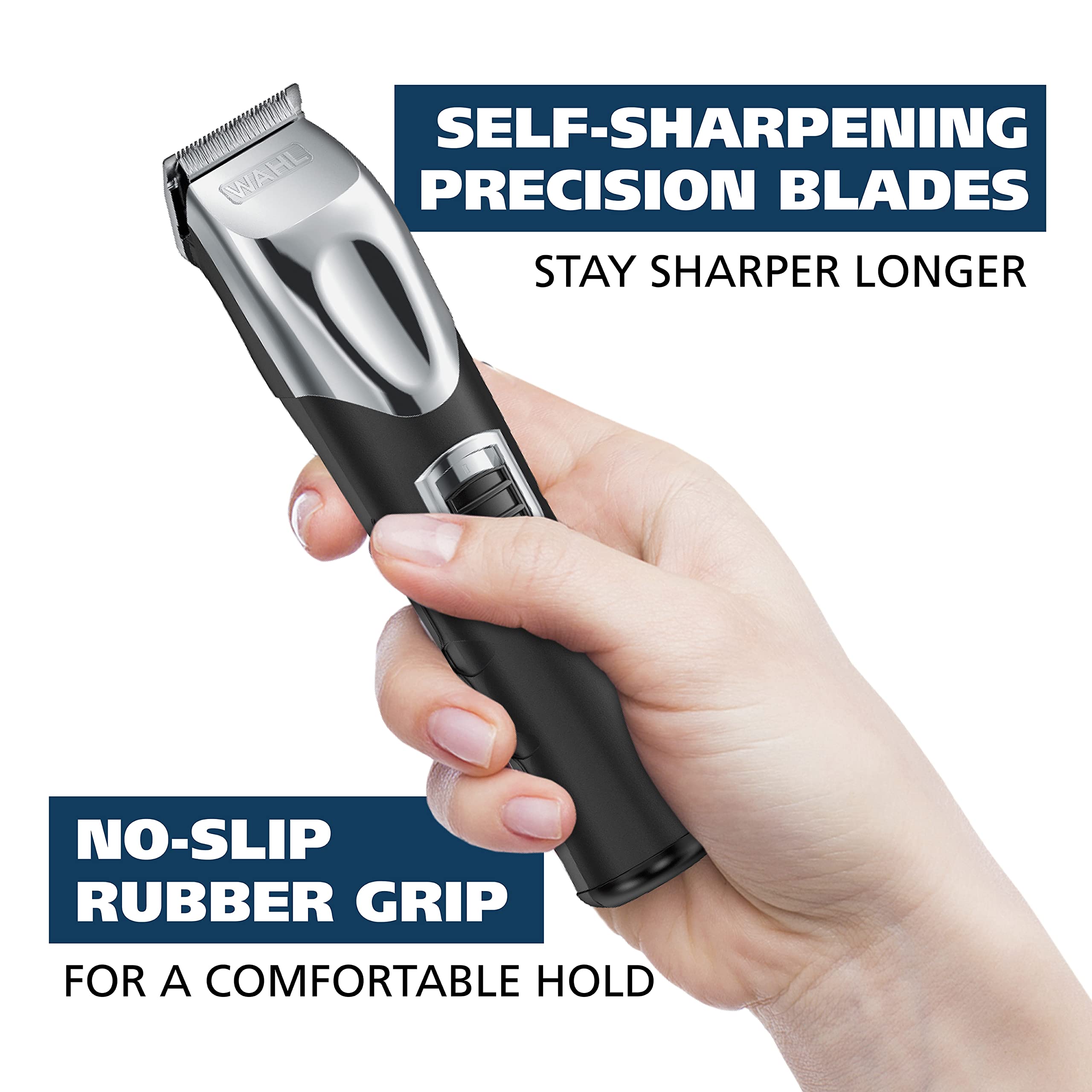 Wahl three guide combs enable varied trimming lengths