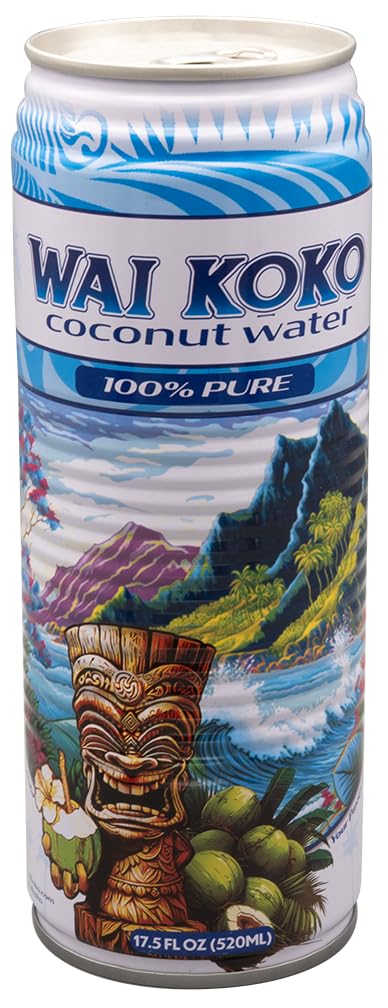 Wai Koko coconut water pack front view for on-the-go hydration