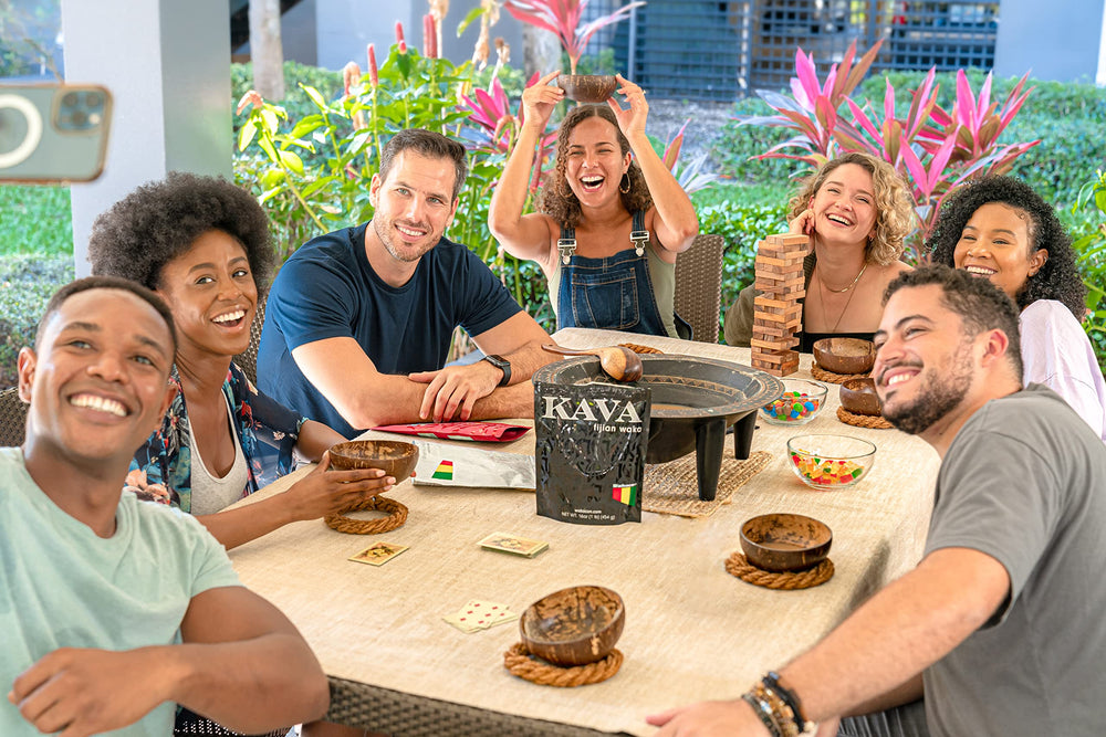 Wakacon partners in Fiji harvesting noble kava roots