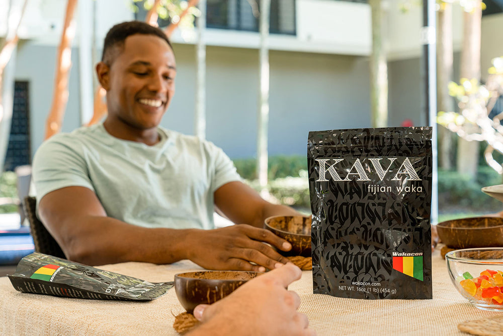 Wakacon Kava Kava brew in cup with gentle steam and warmth