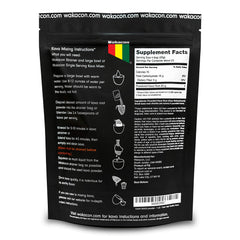 Wakacon Kava ground powder close-up emphasizing earthy aroma and processing