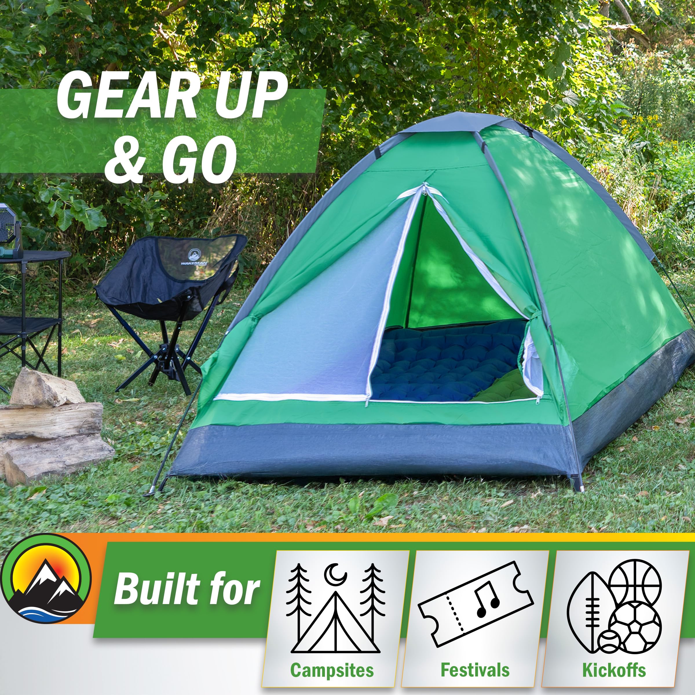 Wakeman lightweight design ideal for hiking and travel