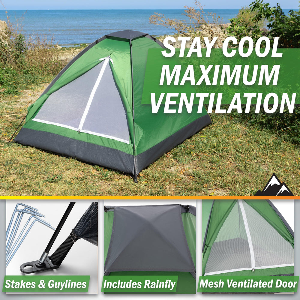 Wakeman tent ventilation window promotes airflow inside the shelter