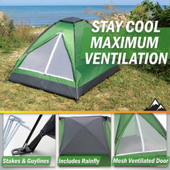 Wakeman tent ventilation window promotes airflow inside the shelter