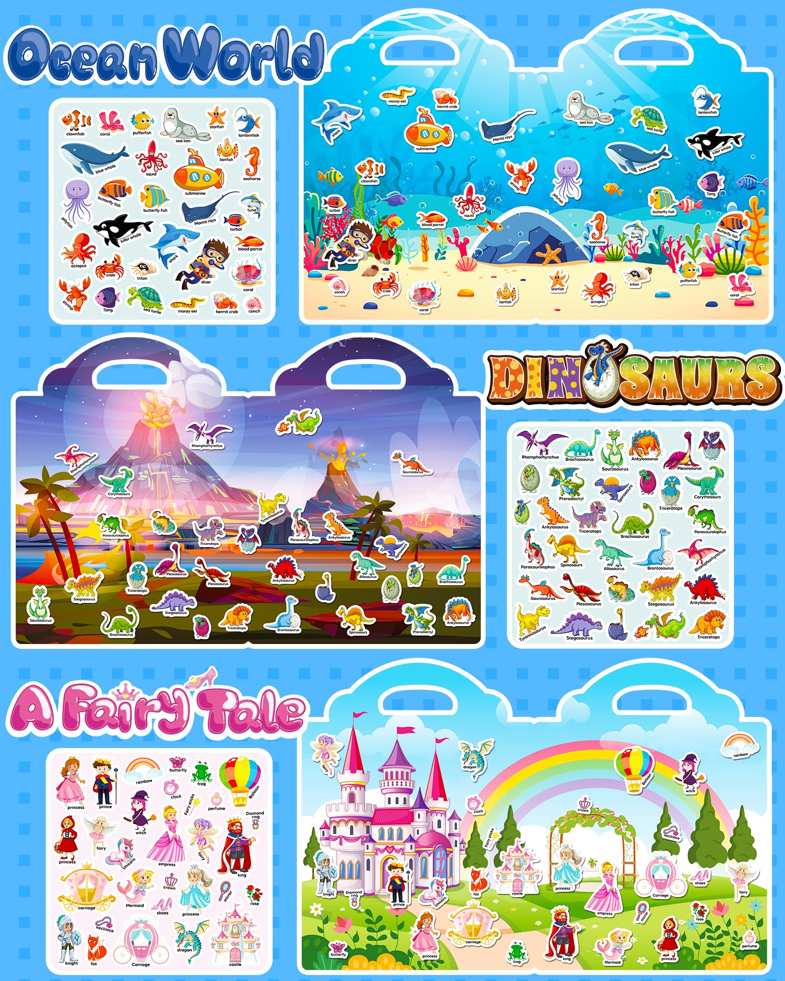 Walenced sticker book child using promotes hands-on learning.